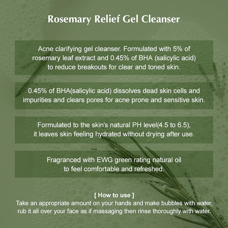 Rosemary Relief Gel Cleanser - Image 9