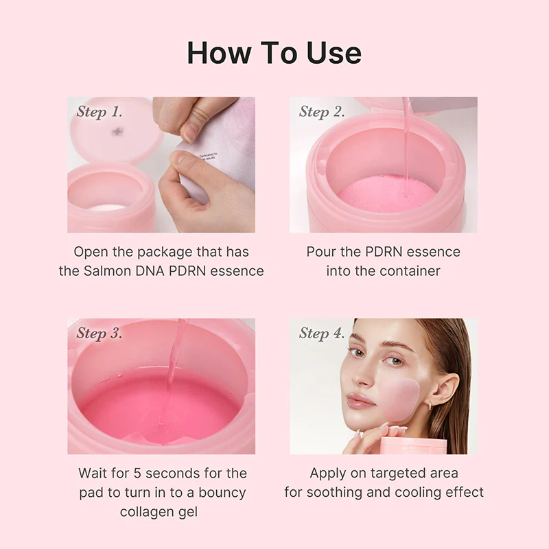 PDRN Pink Collagen Toning Gel Toner Pad - Image 9